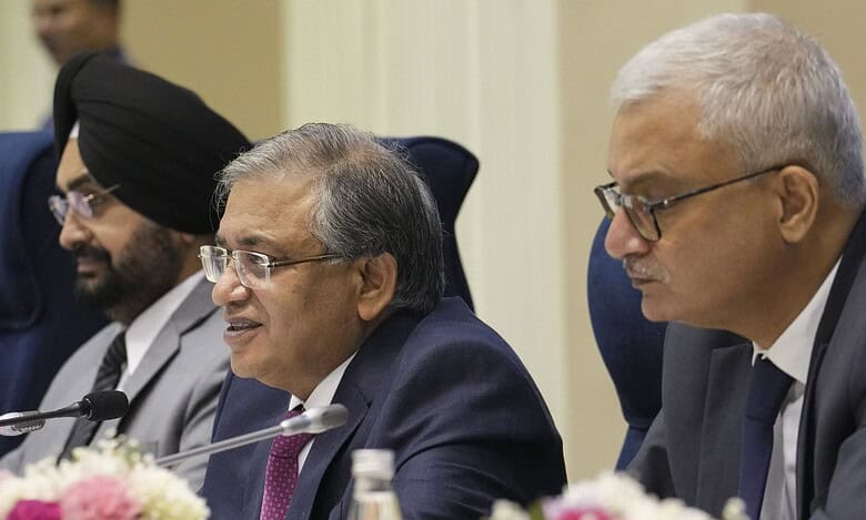 Election Commission of India press conference (Photo PTI)