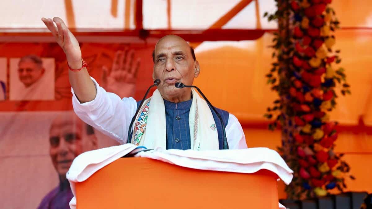 Union defence minister Rajnath Singh
