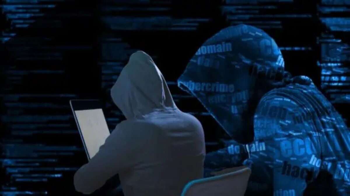 Repetitional image depicting cybercrime