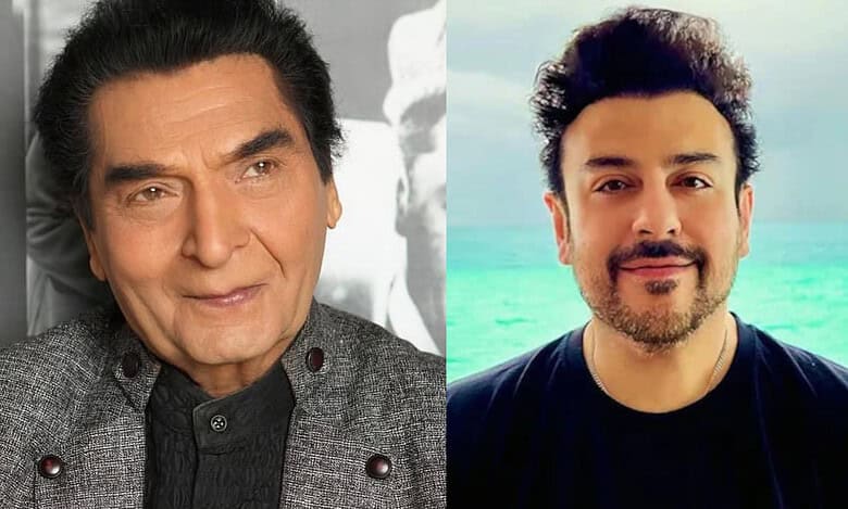 Asrani and Adnan Sami