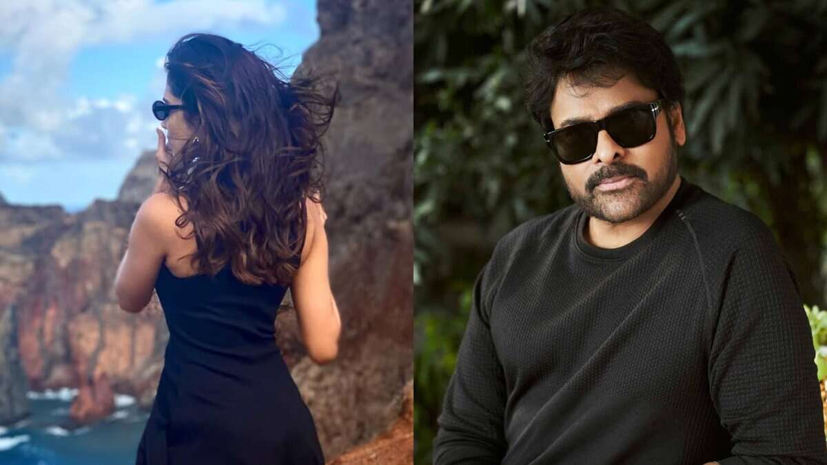 Malavika Mohanan and Chiranjeevi