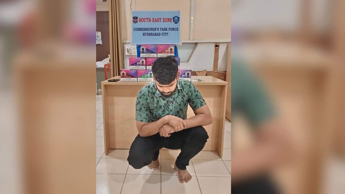Man held with banned e-cigarettes in Hyderabad