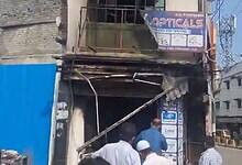 Fire at sweet shop in Charminar