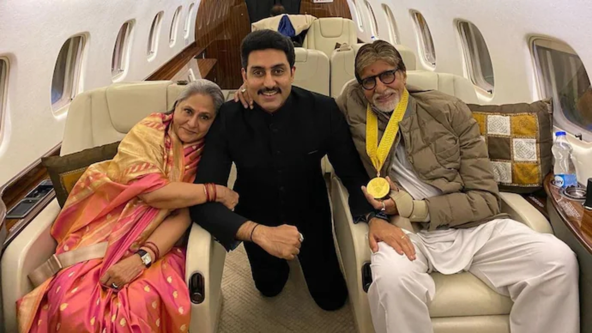 Jaya, Abhishek and Amitabh