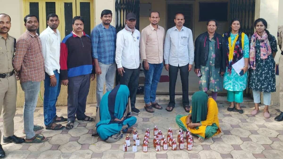 Telangana excise department seizes 33 bottles of liquor