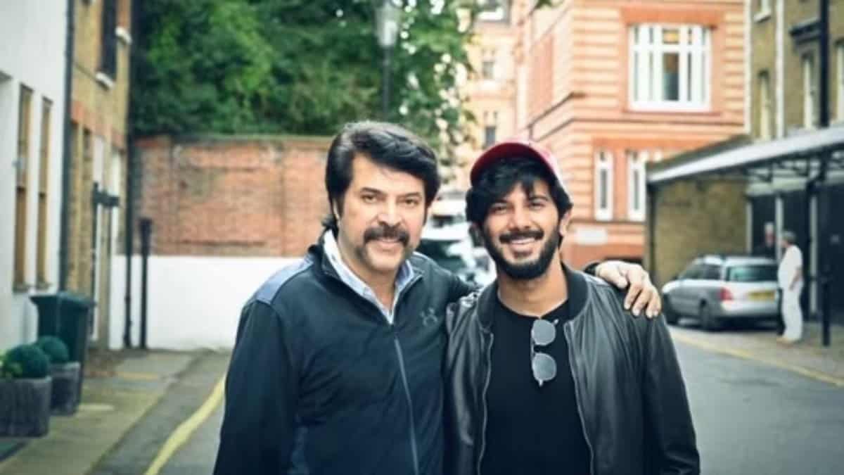 Actor Mammootty, his son Dulquer Salmaan