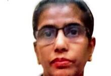 Portrait of Manakandathil Thekkethi, also known as Sheela Allyani, an Indian fugitive wanted in a cheating case.