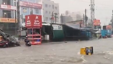 Hanmakonda submerged after Cyclone Montha (Image: @DineshRedEE on X)