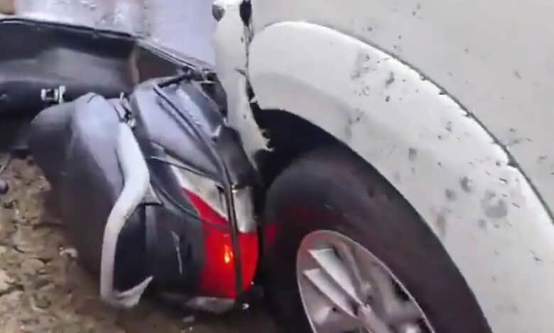 Road accident in Hyderabad