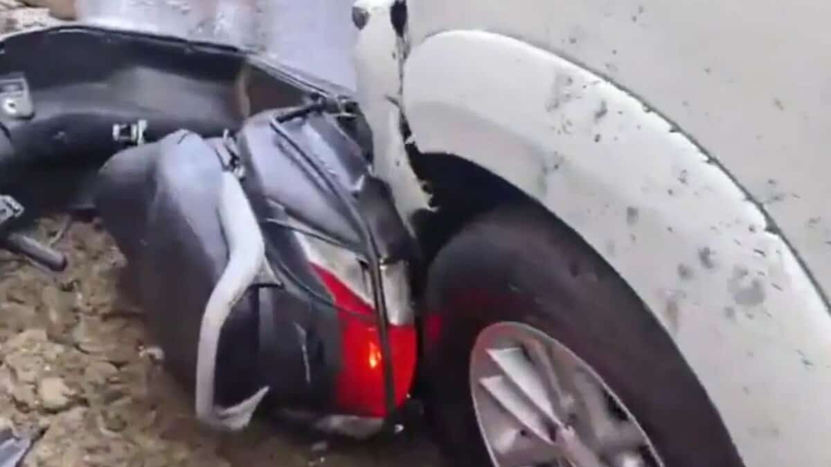 Road accident in Hyderabad