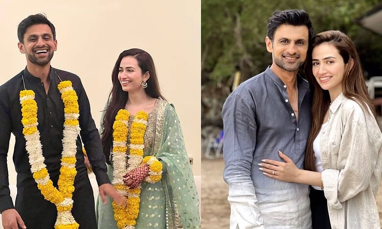 Shoaib Malik and Sana Javed