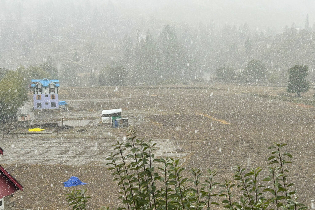 Fresh snowfall blankets J&K's Machail