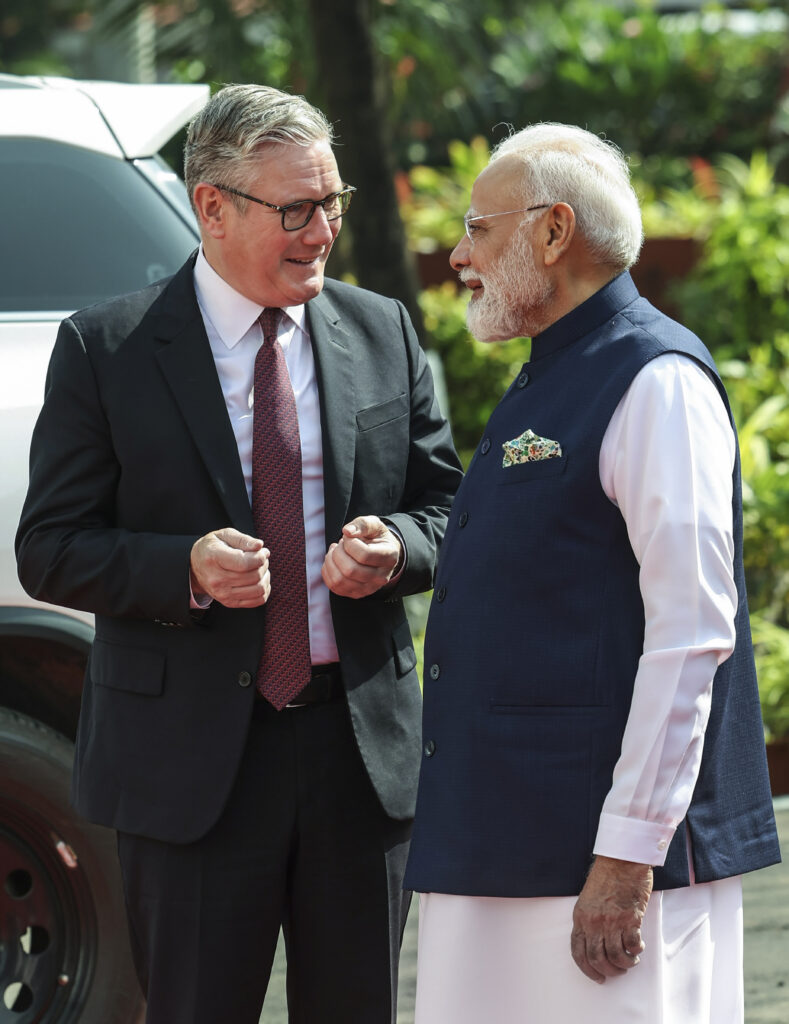 PM Modi with UK PM Keir Starmer