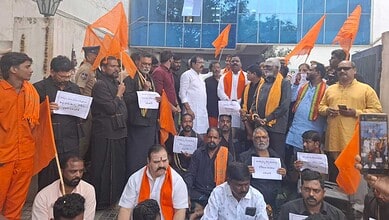 Protest at the DCP East Zone office.