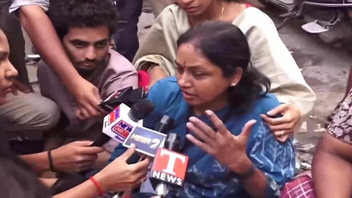 BRS Maganti Sunitha alleges rigging in Jubilee Hills by poll