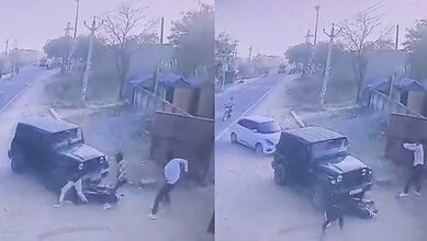 Rajasthan Gang War Caught on CCTV: Vehicles Attack Rival Group