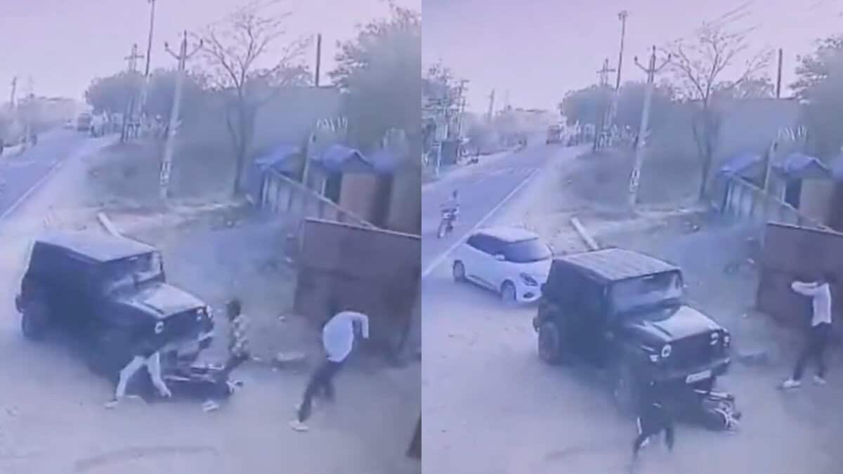 Rajasthan Gang War Caught on CCTV: Vehicles Attack Rival Group