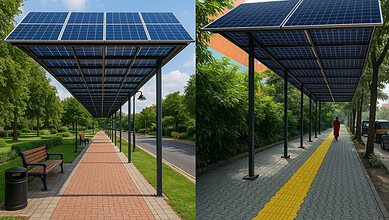 GHMC Model Footpath Project in Film Nagar, Jubilee Hills