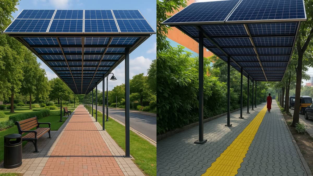 GHMC Model Footpath Project in Film Nagar, Jubilee Hills