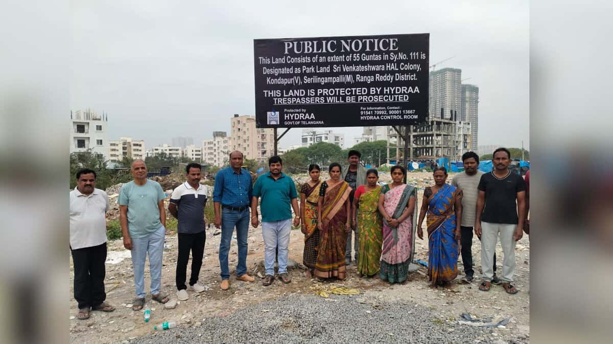 HYDRAA protects park land in Kondapur