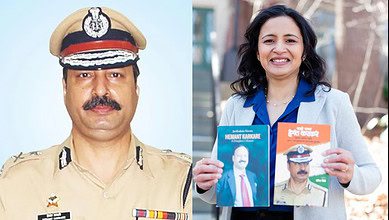 26/11 martyr Hemant Karakare and his daugter Jui Karkare Navare