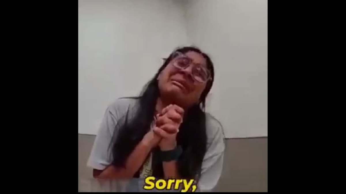 Indian woman pleads with police after being caught for shoplifting in the US