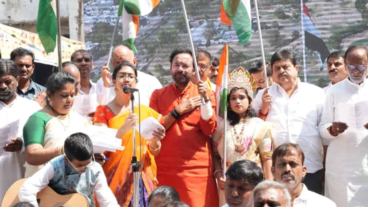 Kishan Reddy says Vande Matram inspired fight against Nizams too