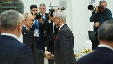 Russia's president Putin and EAM Jaishankar