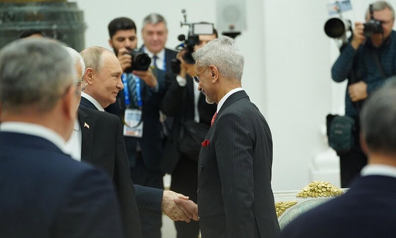Russia's president Putin and EAM Jaishankar