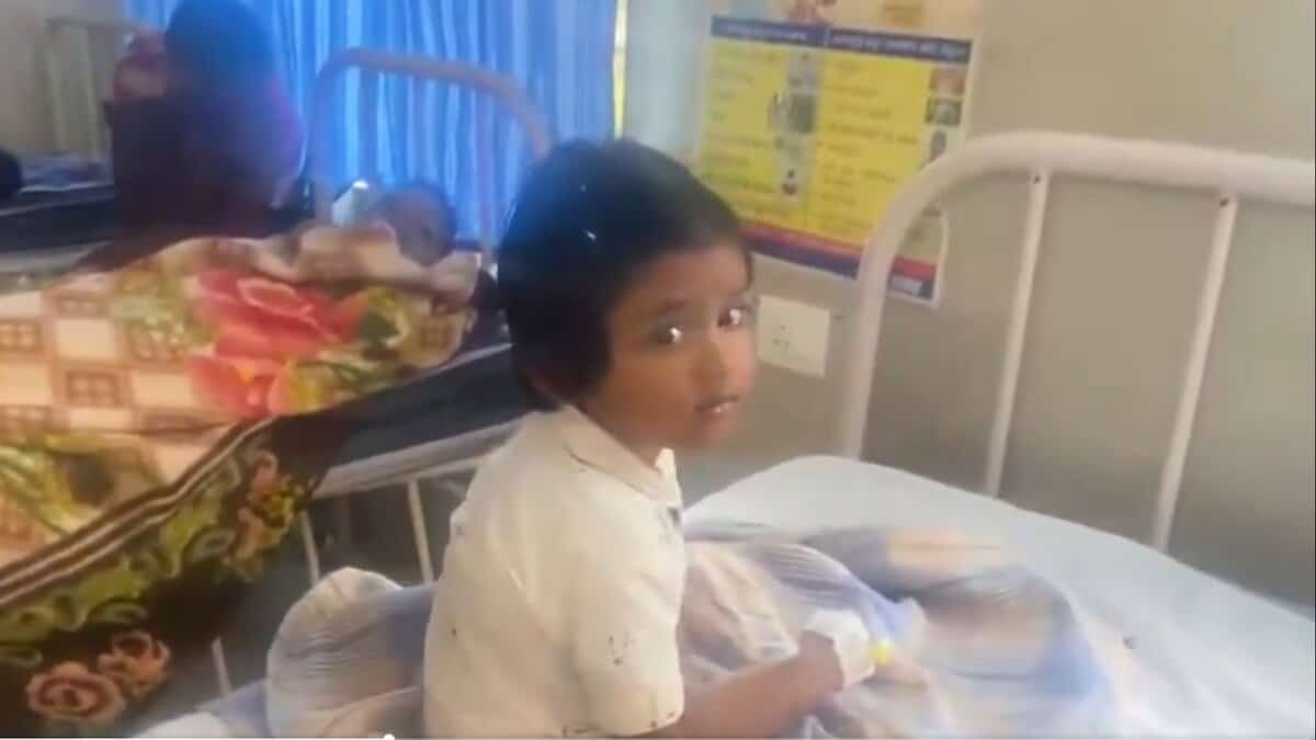 A girl admitted to the government hospital in Nalgonda