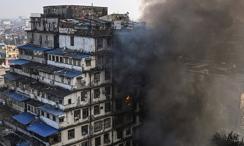 Massive fire in Kolkata