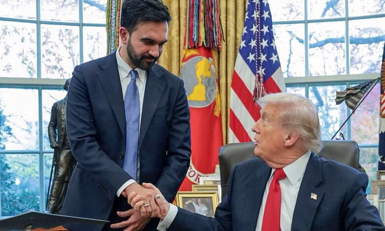 US president Donald Trump and New York Mayor Mamdani