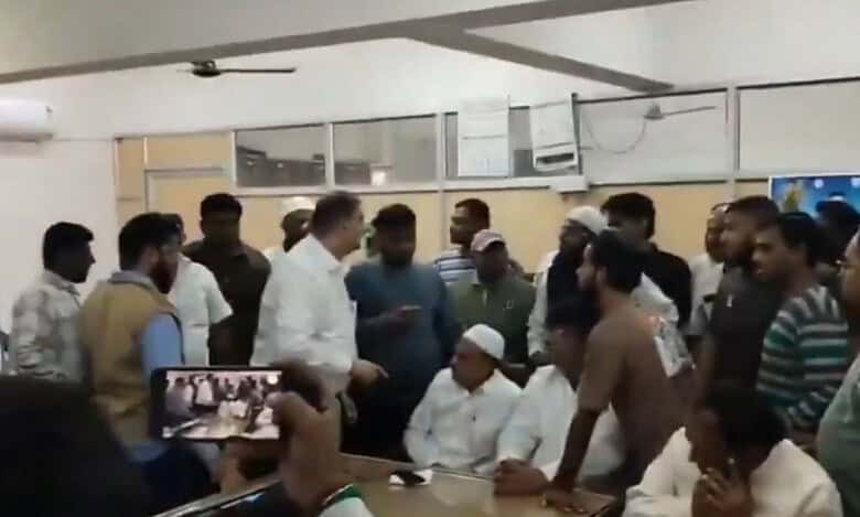 Tensions erupt at the Telangana state Haj committee office