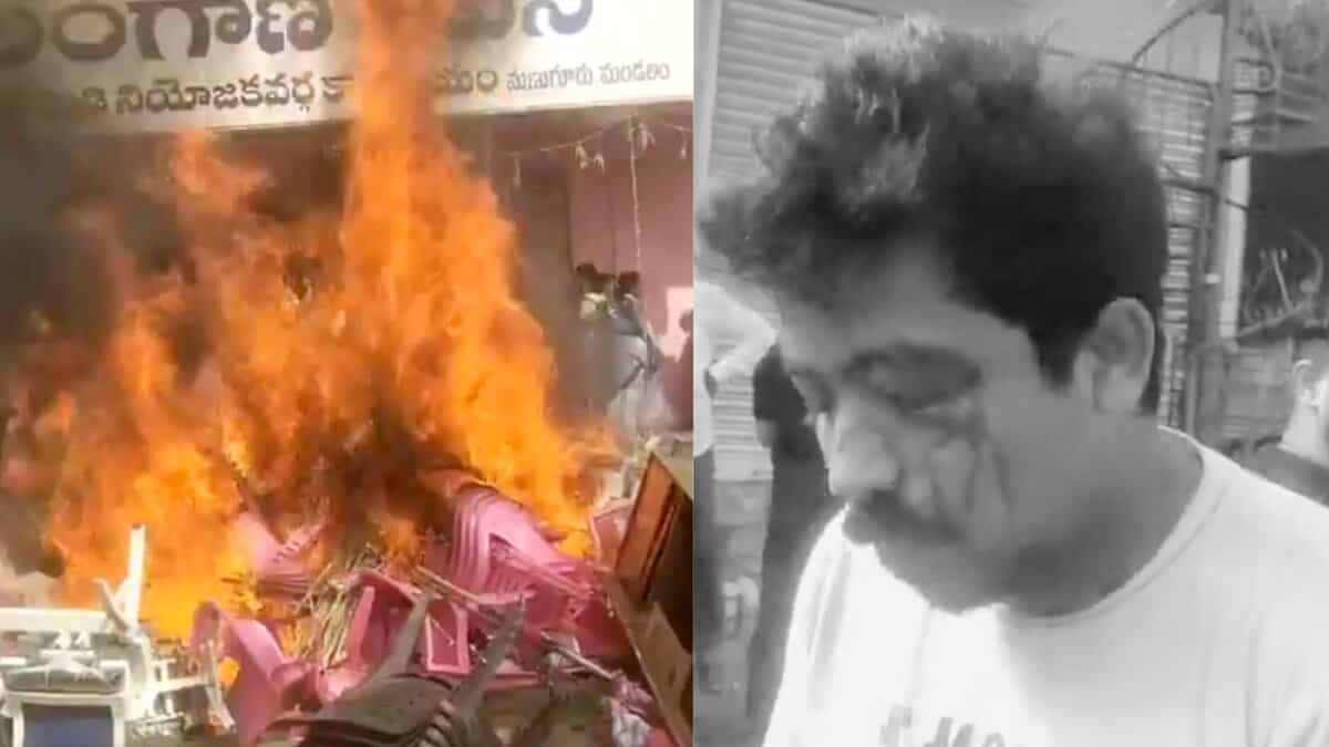 BRS office in Telangana's Kothagudem vandalised