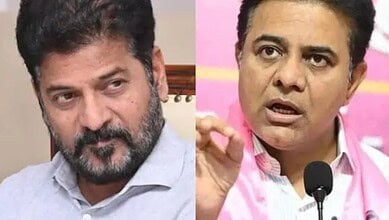 Telangana CM Revanth Reddy and BRS working President KTR
