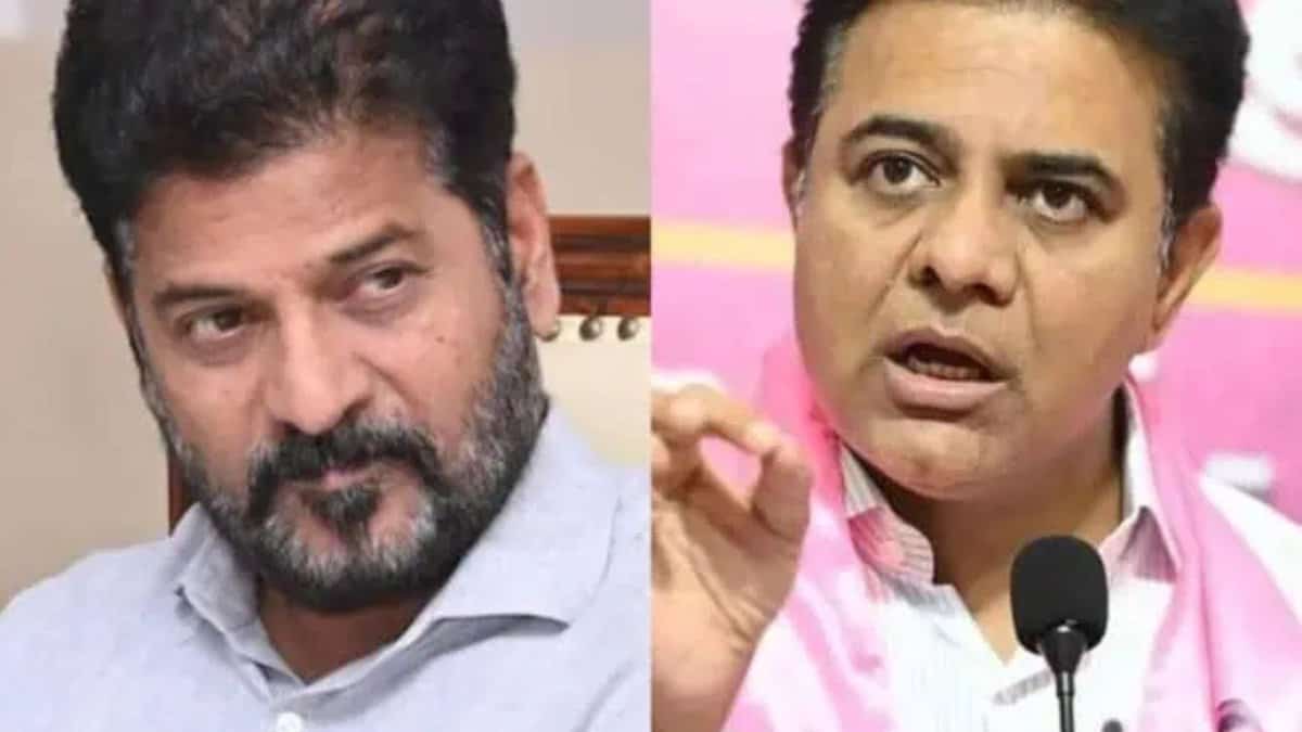 Telangana CM Revanth Reddy and BRS working President KTR