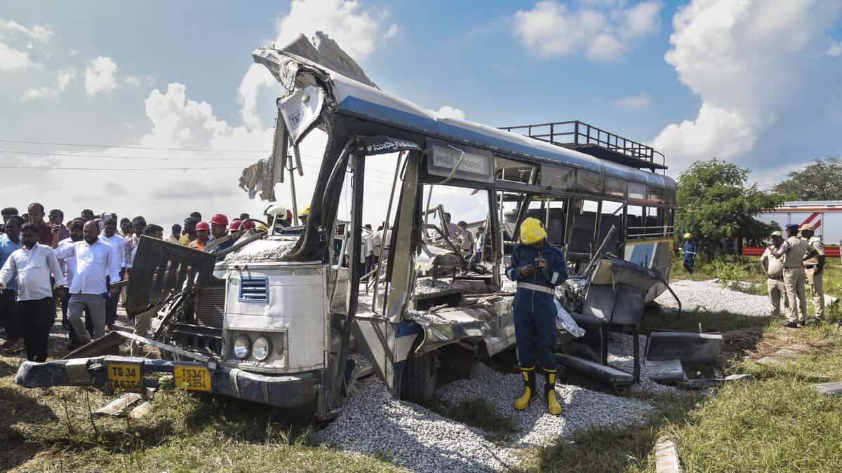 Telangana Chevalla bus accident