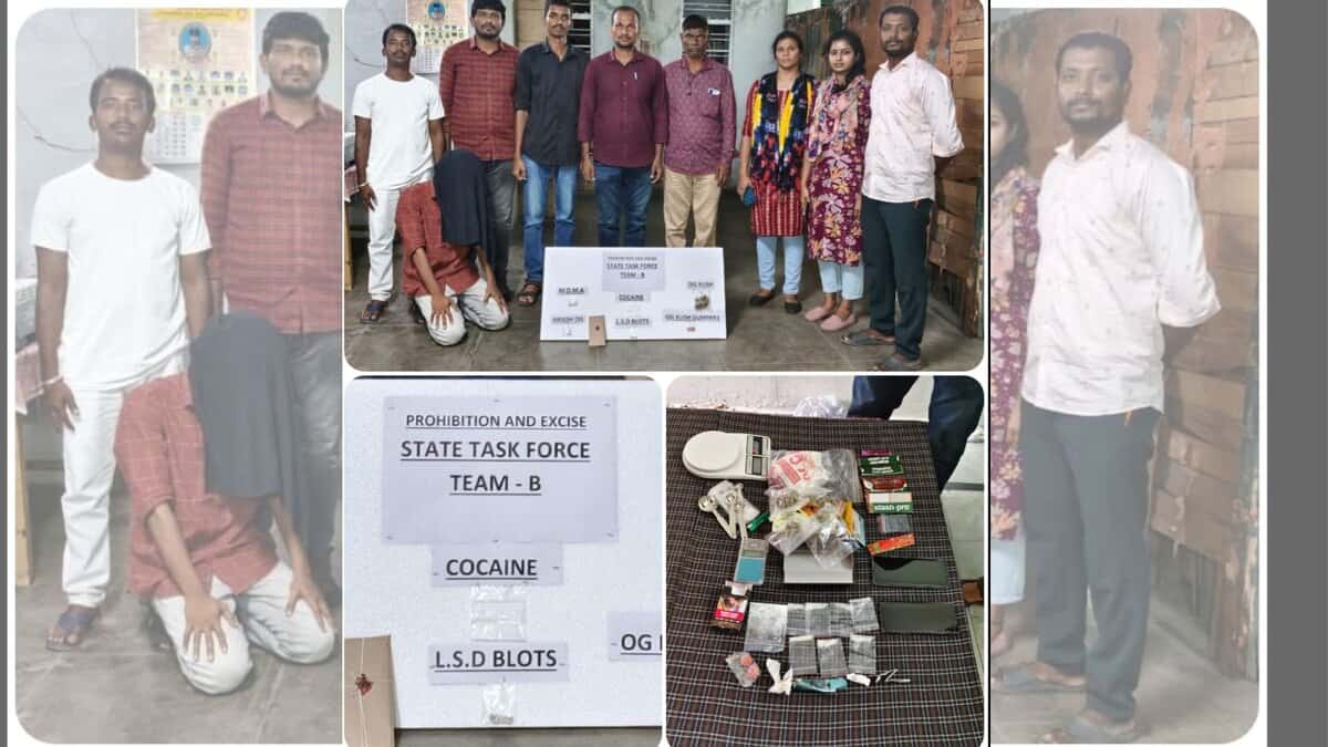 The Telangana Excise Department arrests a doctor for possessing drugs