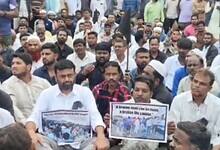 Former BRS MLA Pilot Rohit Reddy leads protest in Tandur