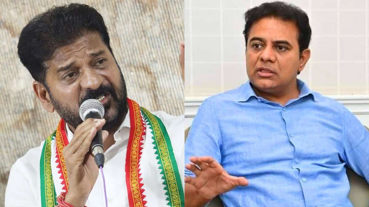 Telangana CM Revanth Reddy and BRS working president KTR