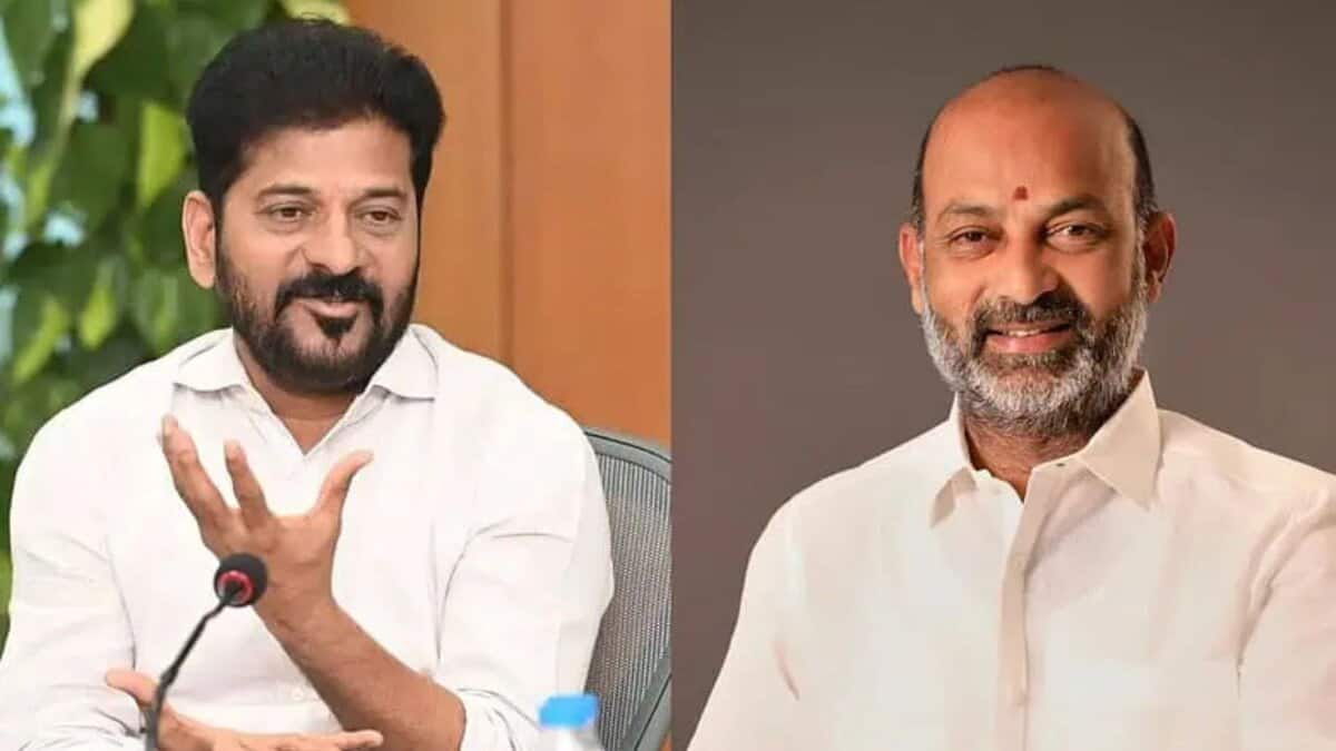 Telangana CM Revanth Reddy and Bandi Sanjay Kumar
