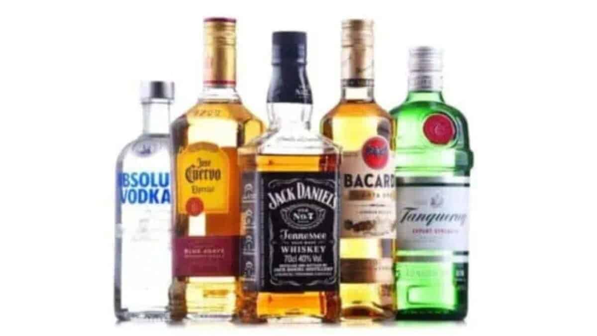 An image of liquor bottles used for representational purposes
