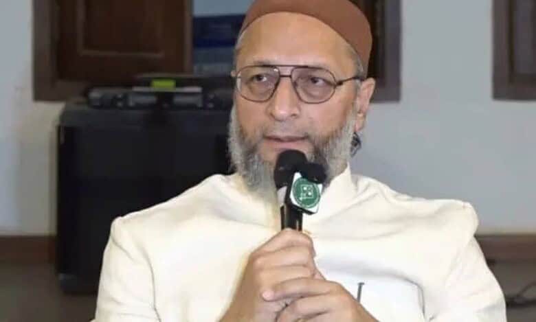 AIMIM president Asaduddin Owaisi addresses the media