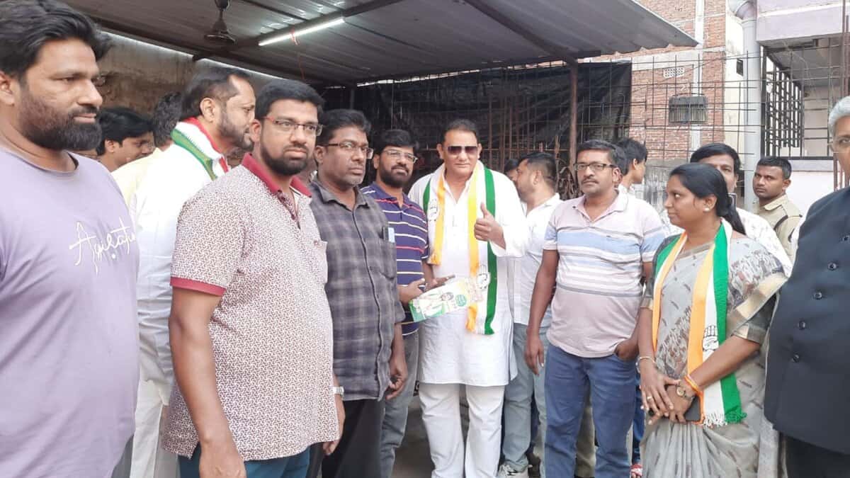 Telangana minorities welfare minister Mohammed Azharuddin campaigns for Jubilee Hills by poll candidate Naveen Yadav in the city on Sunday
