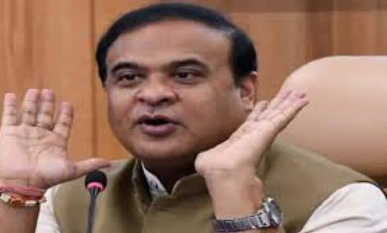 Assam CM Himantha Biswa Sarma addresses a press conferenc