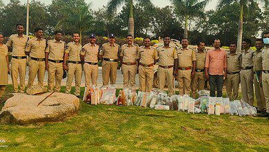 Liquor bottles seized in Hyderabad