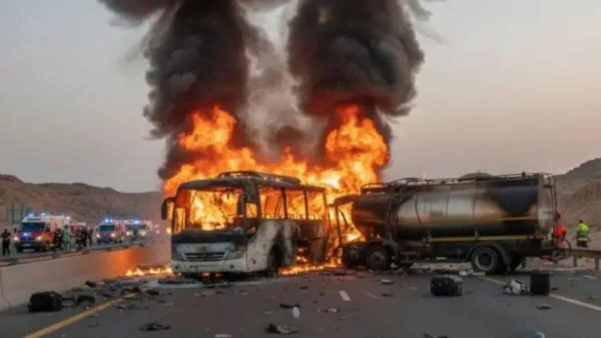 Bus carrying Umrah pilgrims from Hyderabad meets with an accident in Madinah