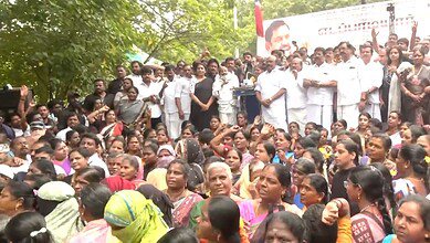 AIADMK protest against SIR