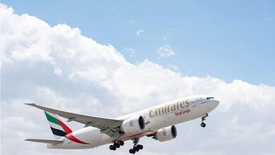 Image of an Emirates flight used for representational purposes
