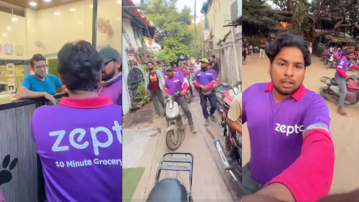 Zepto delivery agents confront customer in group over assault
